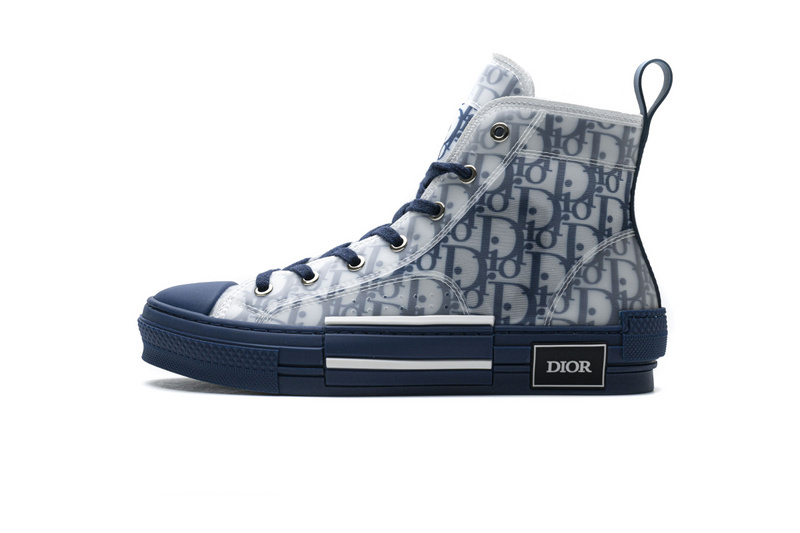 06eee2b8a9ad1d408682b45f2b798160 Dior B23 HT Oblique Transparency HIGH T00962H565 White Blue - Image 1