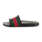 Gucci Web Accent Rubber Slides