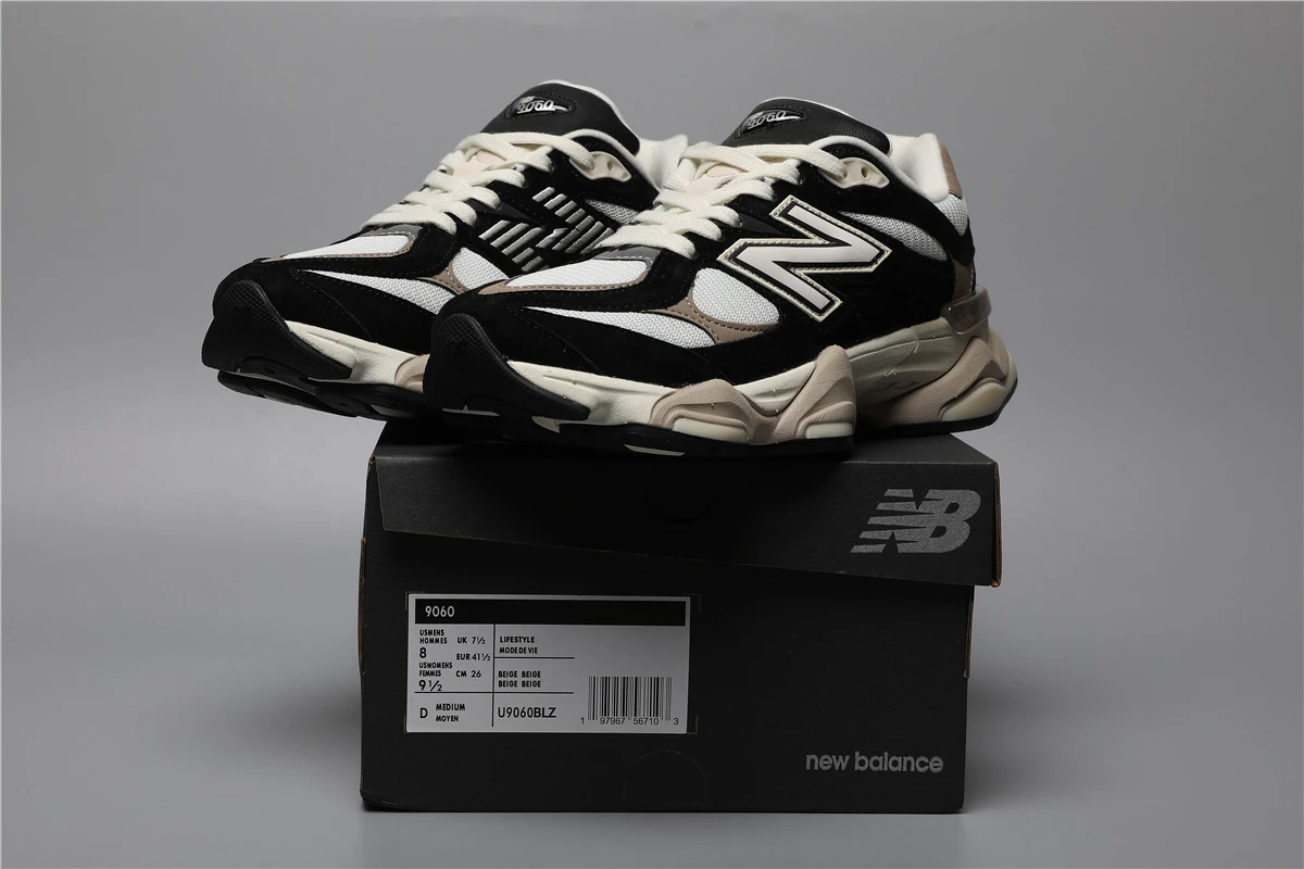 205405512_009 New Balance 9060-103 BLZ Black/White Sizes 36-46.5 - Image 1
