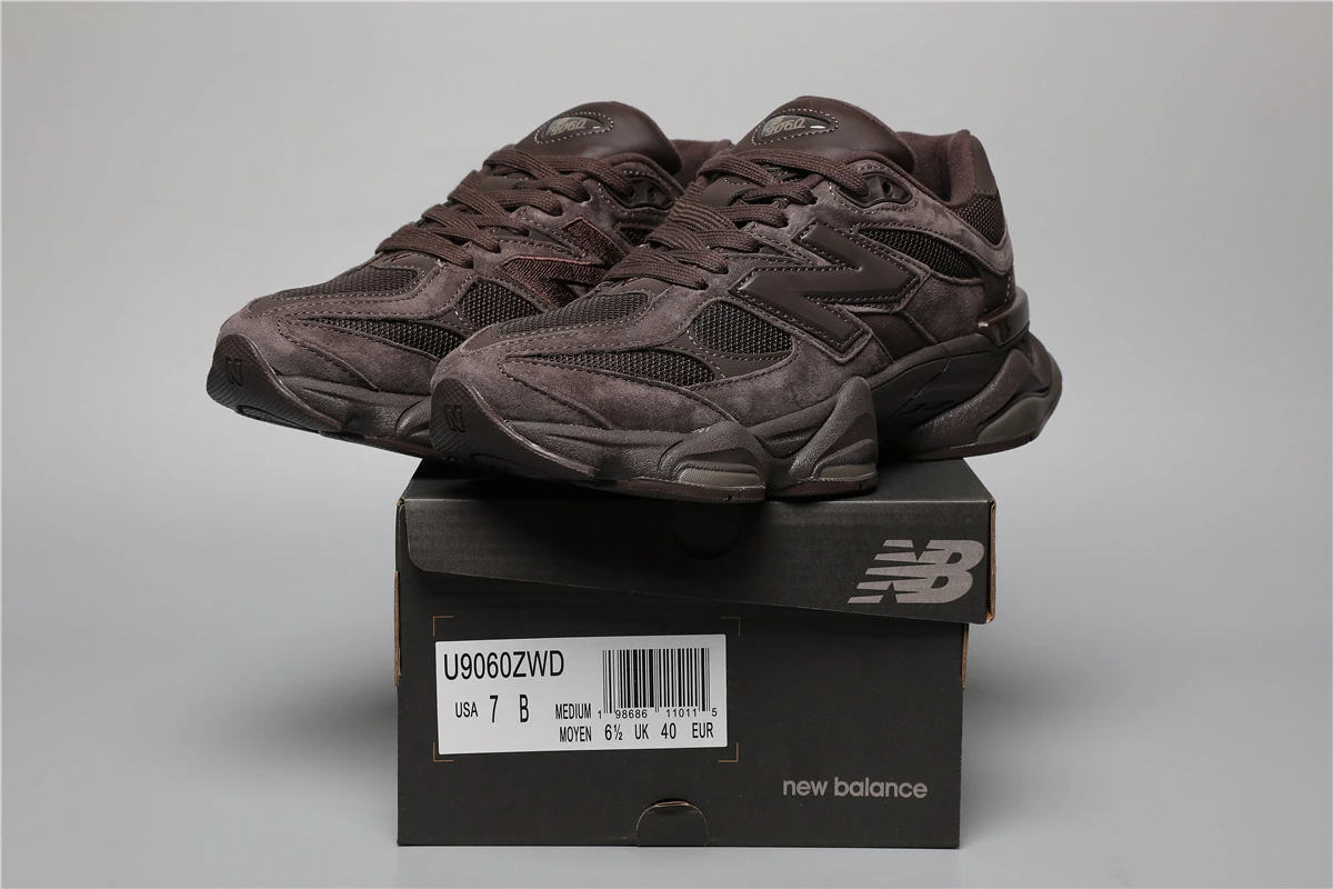 217317092_009 New Balance 9060-115 ZWD Dark Brown Sizes 36-46.5 - Image 1