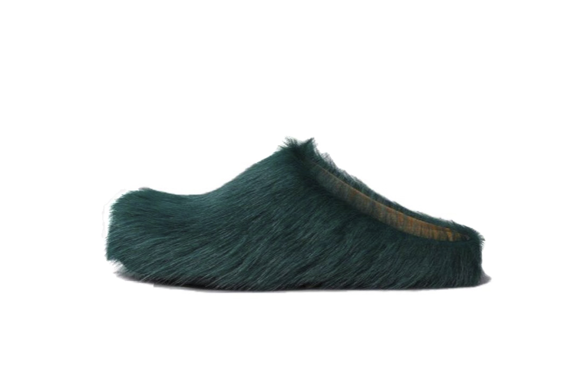 6c0618b3e87e2976825938da6f62c58c Marni Long hair Calfskin Fussbett Sabot Sea Green SBMR000600P412200V78 - Image 1