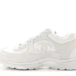 Chanel Triple White Chanel CC Logo Low Top