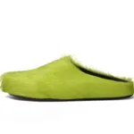 Marni Long hair Calfskin Fussbett Sabot Green SBMR000600P412200V07