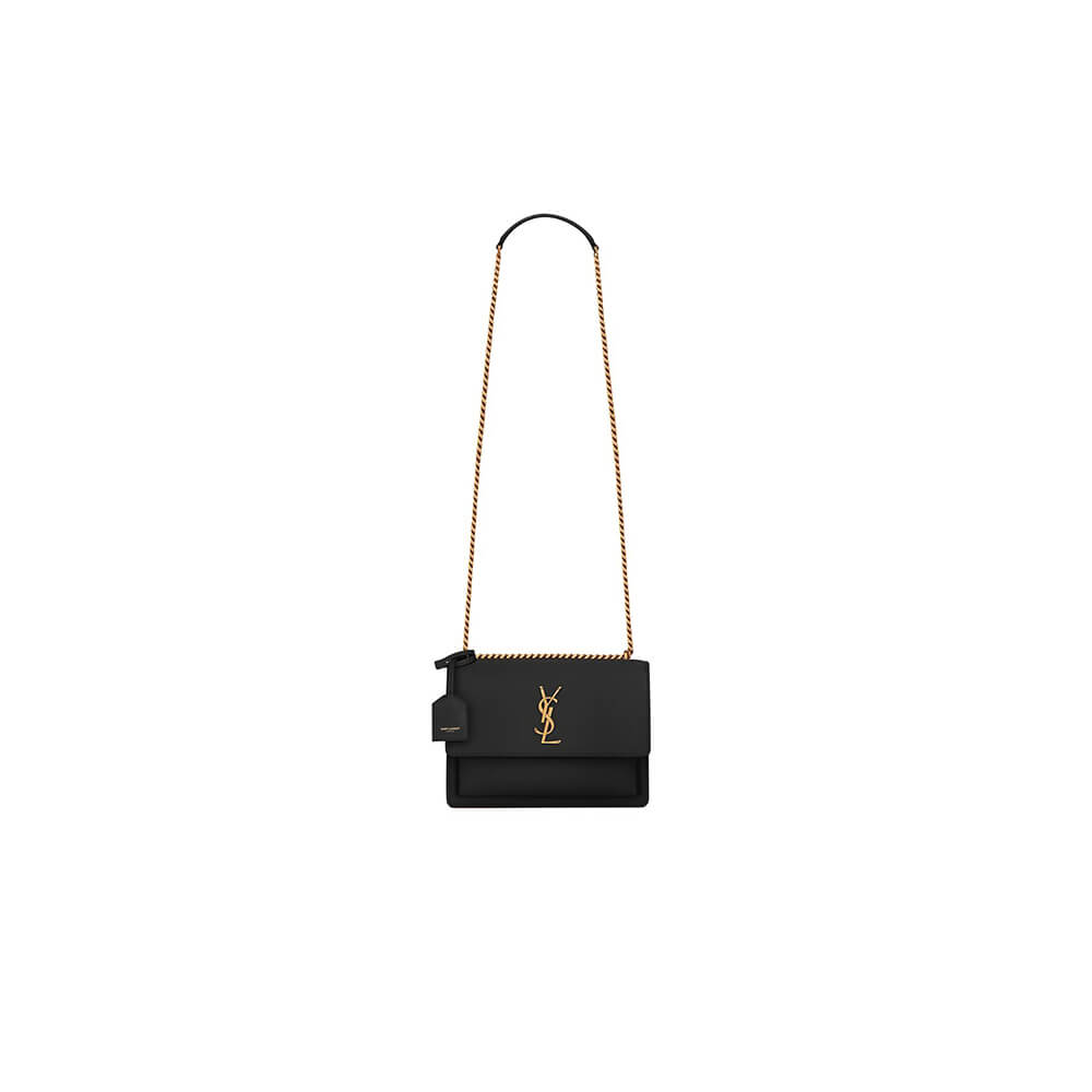 cc72257f08581a7ff7791958abc2fce4 SUNSET MEDIUM CHAIN BAG IN SMOOTH LEATHER - Image 1