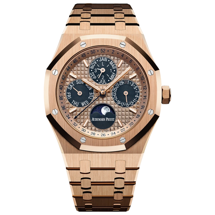 e9f4e8bf4c4114c7df8b39a50718a4d4 ROYAL OAK PERPETUAL CALENDAR Ref. 26584OR.OO.1220OR.01 - Image 1
